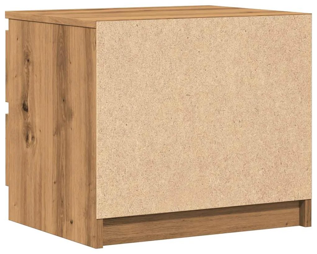 Mesa cabeceira 50x40x43,5 cm deriv. madeira carvalho artisiano