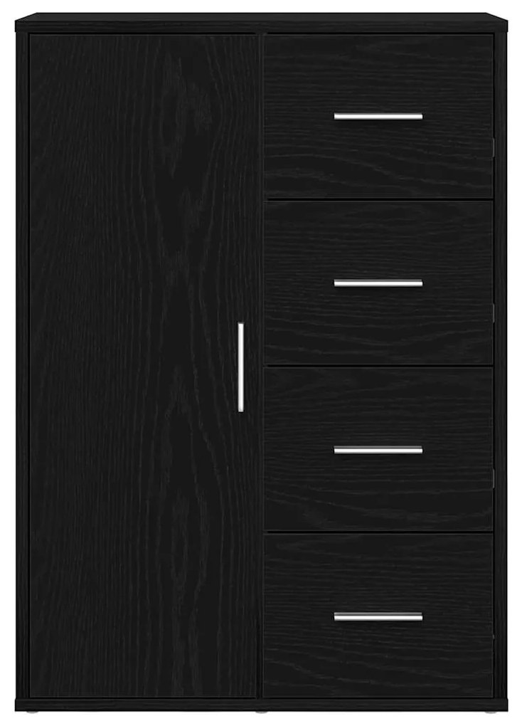 Sideboard vidaXL Madeira de Carvalho Preto 60x31x84 cm