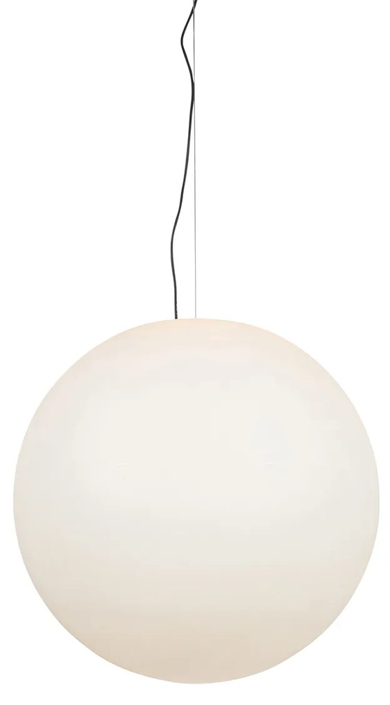 Candeeiro de suspensão exterior moderno branco 77 cm IP65 - Nura Moderno