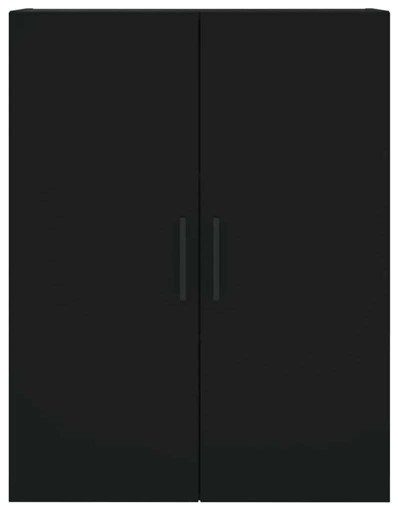 Armário alto 69,5x34x180 cm derivados de madeira preto