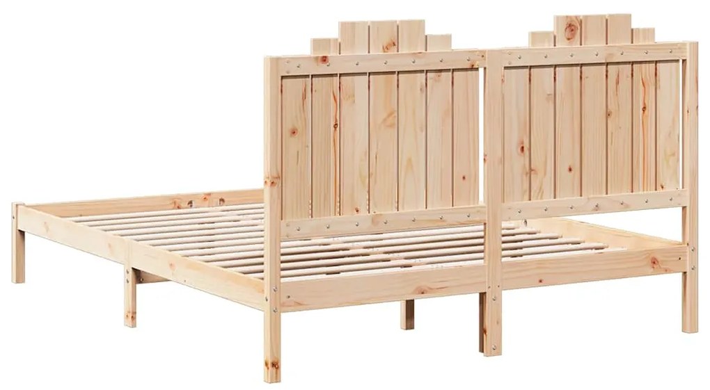 Cama extra longa sem colchão 160x210 cm madeira maciça