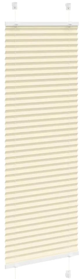 Creme Plissada Cega 40x100 cm Largura Tecido 39,4 cm Poliéster