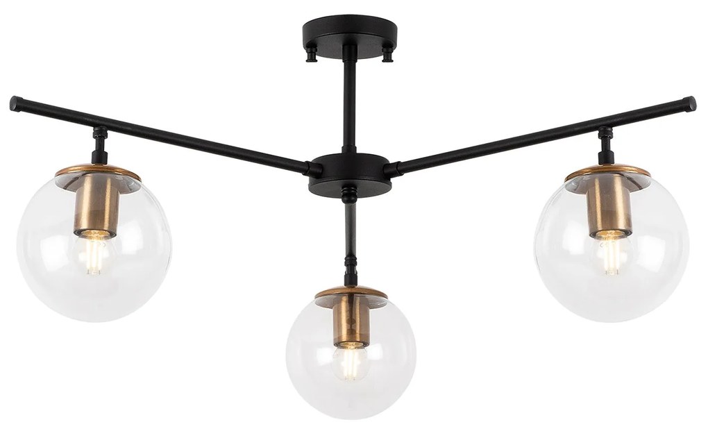 Candeeiro de Teto Atmaca – Preto Antigo – 70 x 70 cm