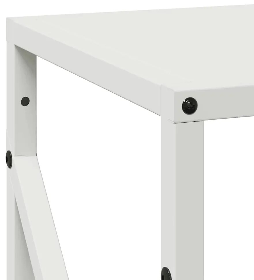 Suporte para lenha 34x25x100 cm aço laminado a frio branco