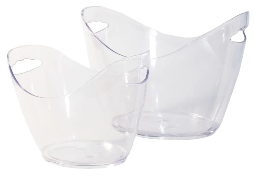 Balde Gelo Poliestireno Incolor 3l 26.7X20X19.5cm