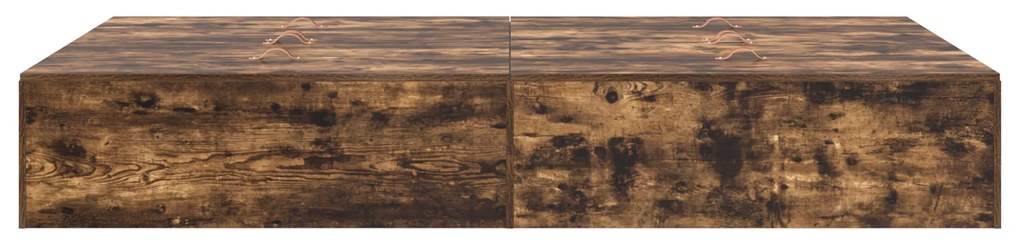 Base de Cama de Armazenamento vidaXL Carvalho Fumado 120x200 cm