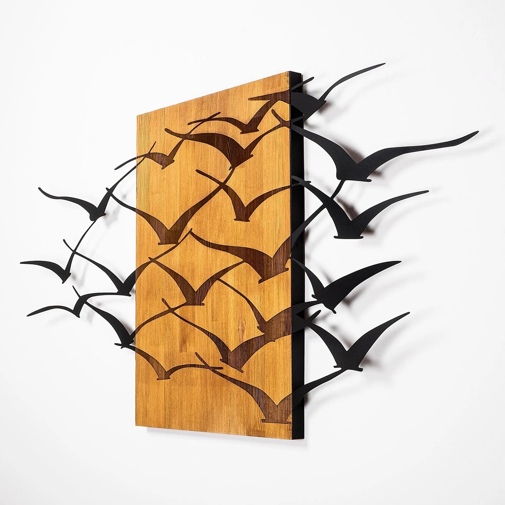 Acessório de Parede Decorativo MA – Nogueira/Preto – 70 x 140 cm