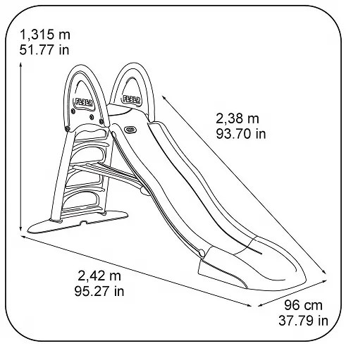 Escorrega infantil FEBER Super Mega Slide Com Agua