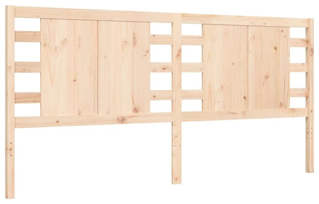 Cama sem colchão 200x200 cm madeira de pinho maciça