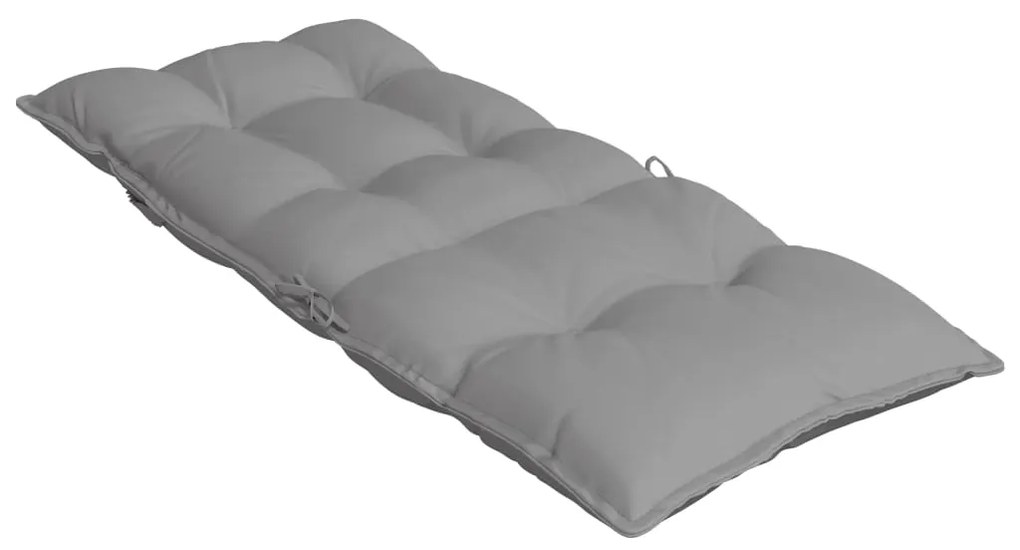 Almofadões p/ cadeira encosto alto 4 pcs tecido oxford cinzento