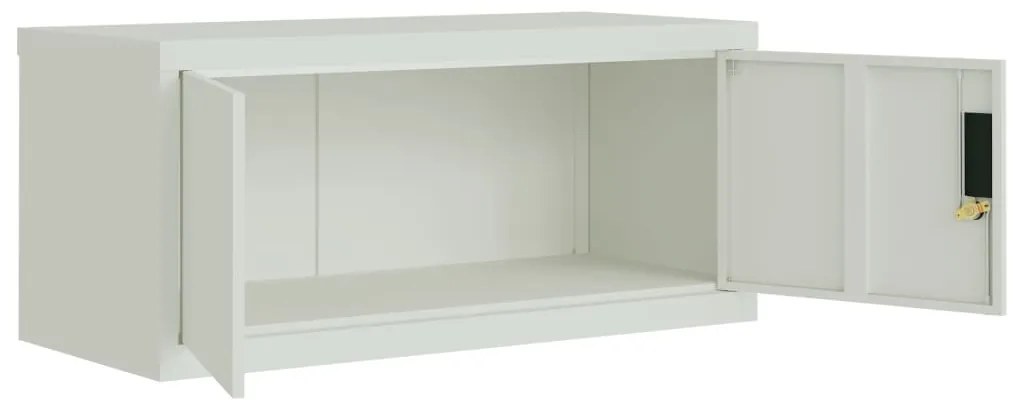Arquivador 90x40x40 cm aço cinzento-claro
