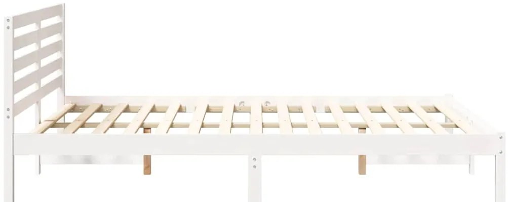 Estrutura da Cama com cabeceira Branco 140 x 210 cm