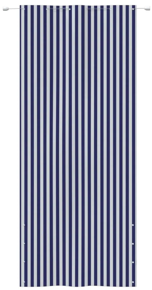 Tela de varanda 120x240 cm tecido oxford azul e branco