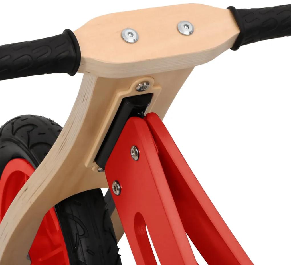 Bicicleta de equilíbrio p/ crianças c/ pneus de ar vermelho
