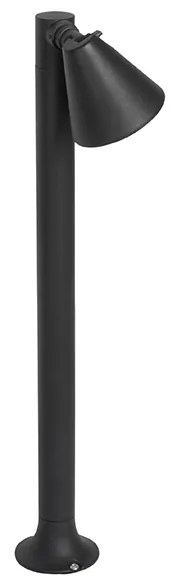 Candeeiro de exterior moderno preto ajustável 60 cm IP44 - Ciara