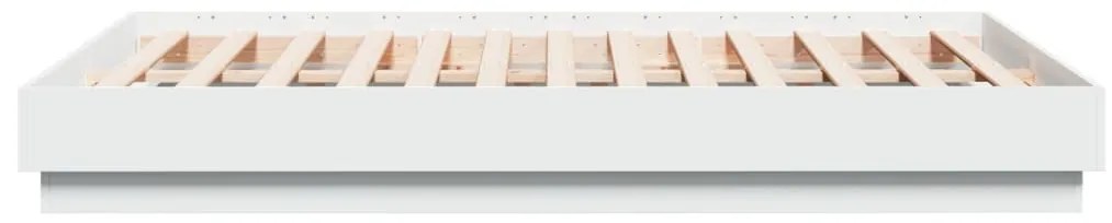 Estrutura de cama 135x190 cm derivados de madeira branco