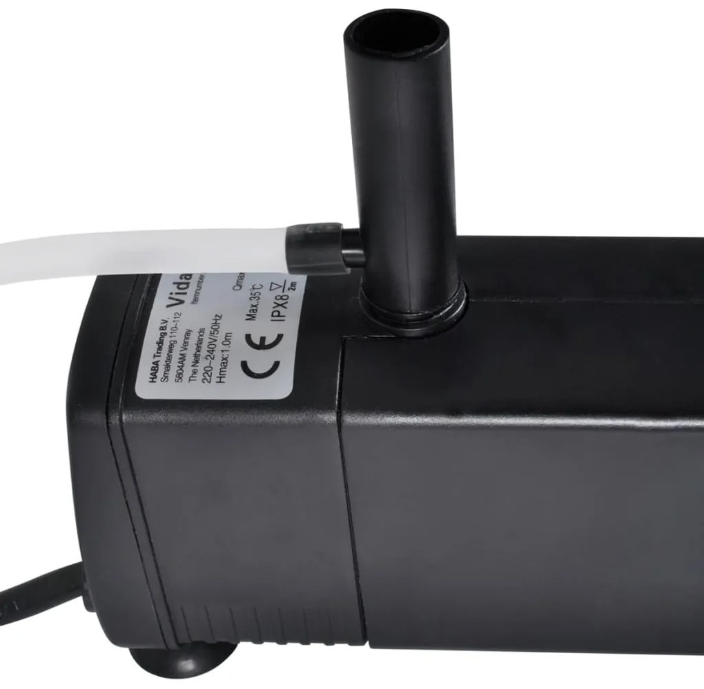 Bomba de Aquario com Filtro Carbono Ativo 600 L/H