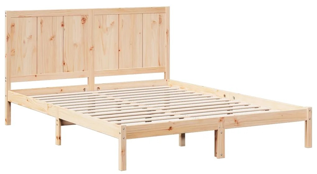 Cama extra longa sem colchão 180x210 cm madeira maciça