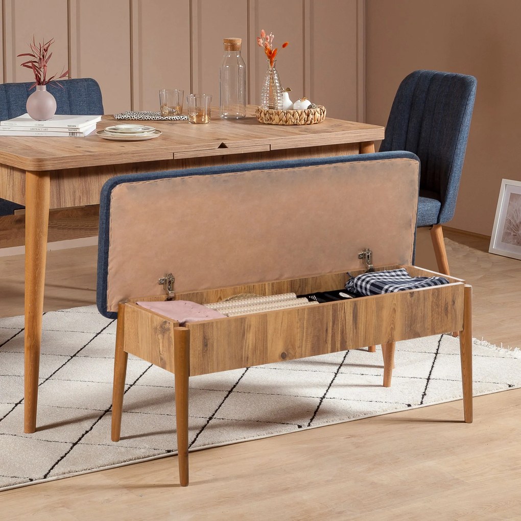 Conjunto de Mesa de Jantar Extensível e Cadeiras Vina – Pinho Atlântic