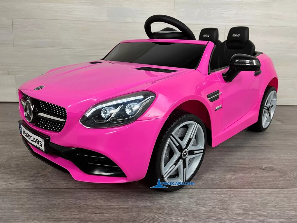 Carro elétrico para crianças Mercedes SLC 300 12V 2.4G Rosa