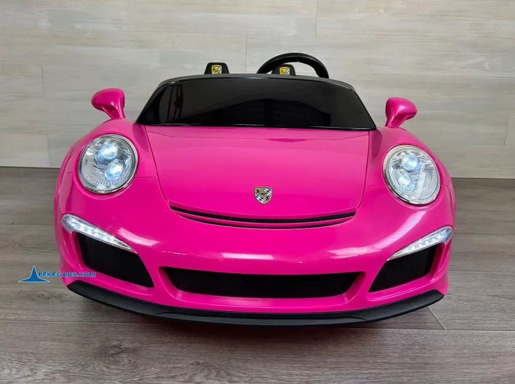 Carro elétrico para crianças Desportivo RUF CTR3 24V 2.4G MP4, Rodas de borracha, 2 lugares em pele sintética Rosa