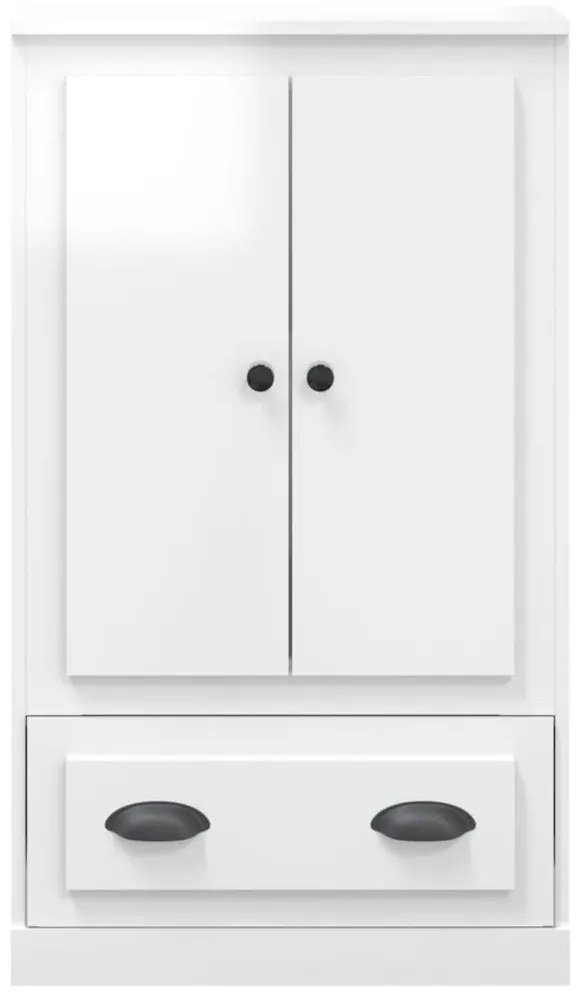 Armário alto derivados madeira 60x35,5x103,5cm branco brilhante