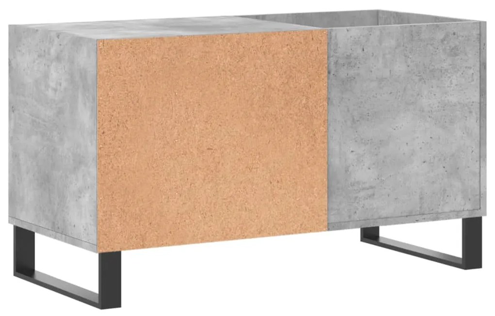 Armário p/ discos 85x38x48 cm deriv. madeira cinzento-cimento