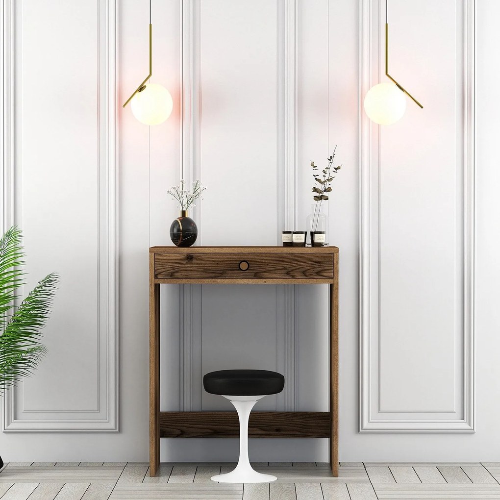 Mesa de Maquilhagem Lizbon – Nogueira – 70x40x84,7 cm