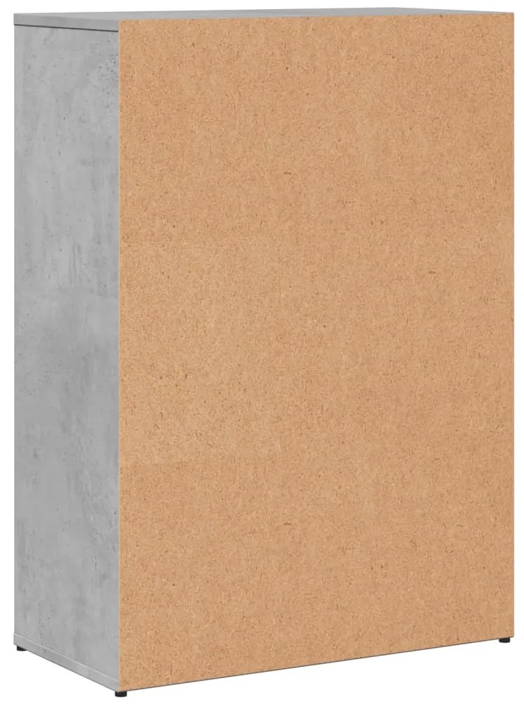 Aparadores 2 pcs 60x30x84 cm derivados madeira cinzento cimento
