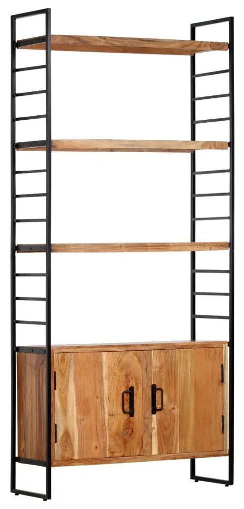 vidaXL Estante de 4 prateleiras 80x30x180 cm madeira acácia maciça