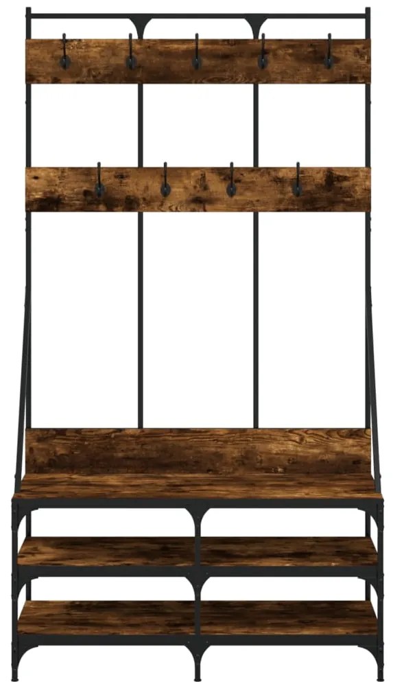 Conjunto de Entrada - Bengaleiro c/ arrumação de calçado 100x40x184cm