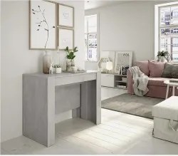 Mesa de Jantar Extensível CATARINA (51-237 cm) Betão