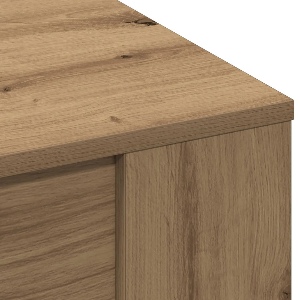 Mesa de centro vidaXL em Carvalho Artesanal 102x55x45 cm em Madeira de