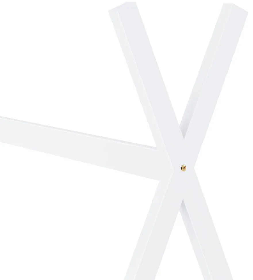Estrutura de cama para crianças 70x140 cm pinho maciço branco
