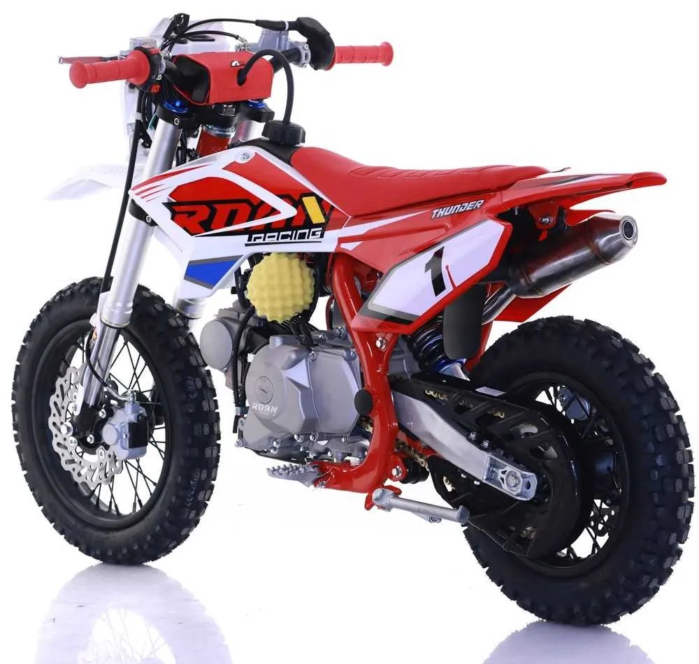 Mini moto infantil Pit bike automático 90cc Apollo Thunder Vermelha