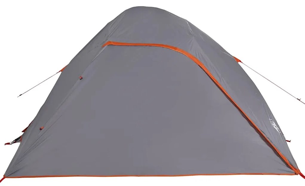 Tenda familiar em cúpula para 6 pessoas impermeável cinza