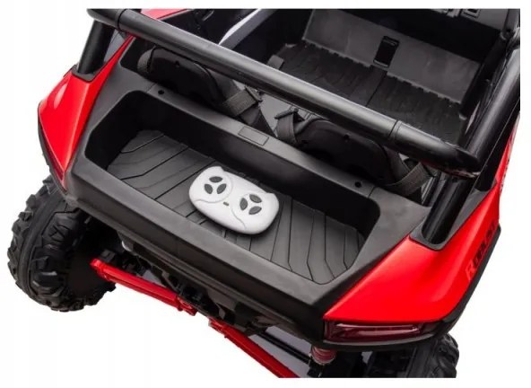 Carro elétrico infantil Racing Road 24V 2 Lugares 4x4 Rodas EVA Vermelho