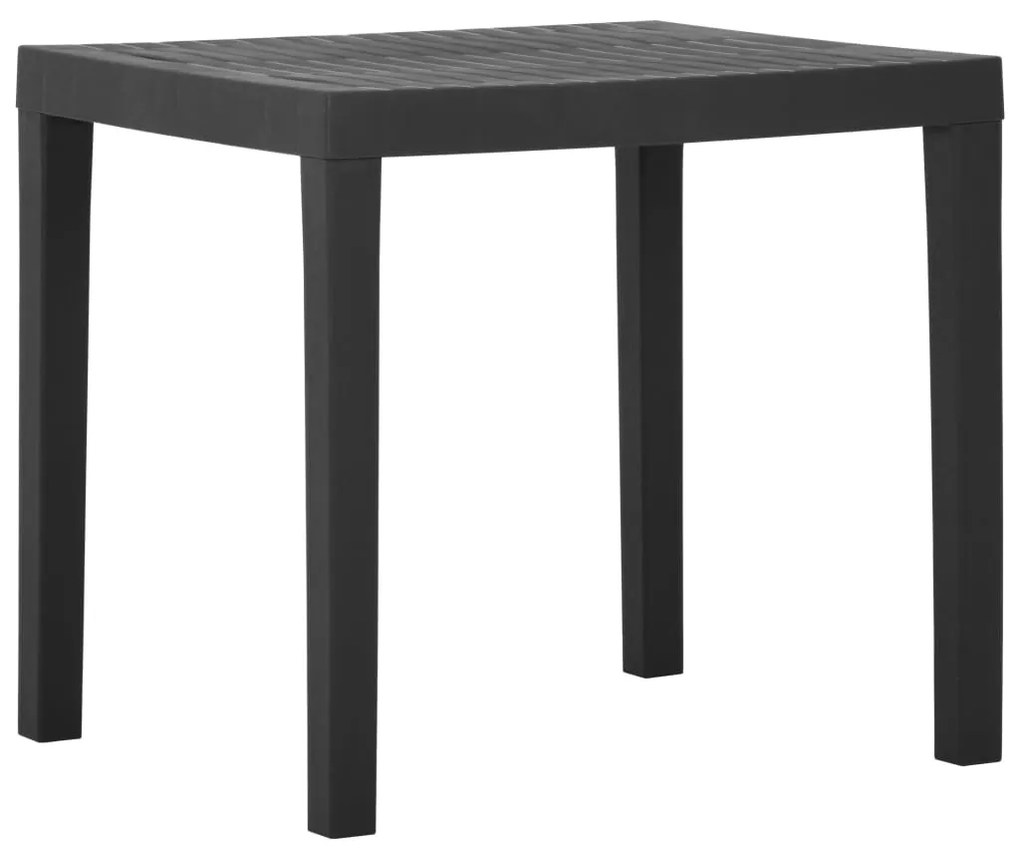 315843 vidaXL Mesa de jardim 79x65x72 cm plástico cinzento