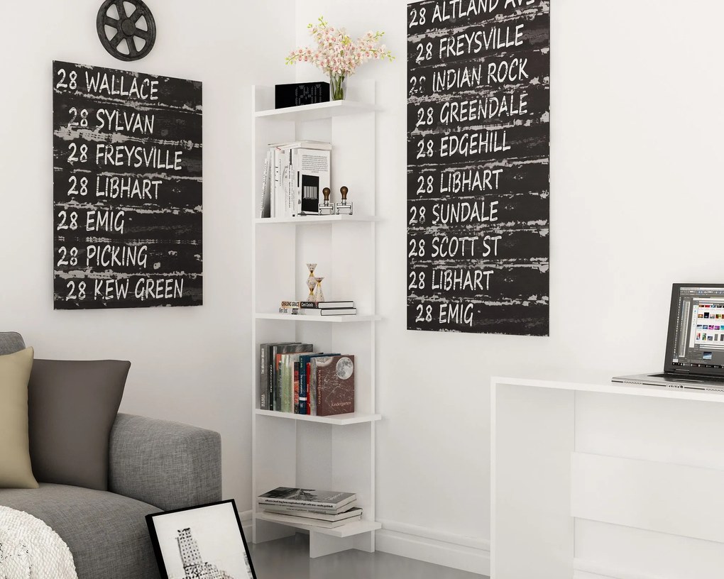 Estante Als – Branco – 45 cm x 170 cm x 22 cm