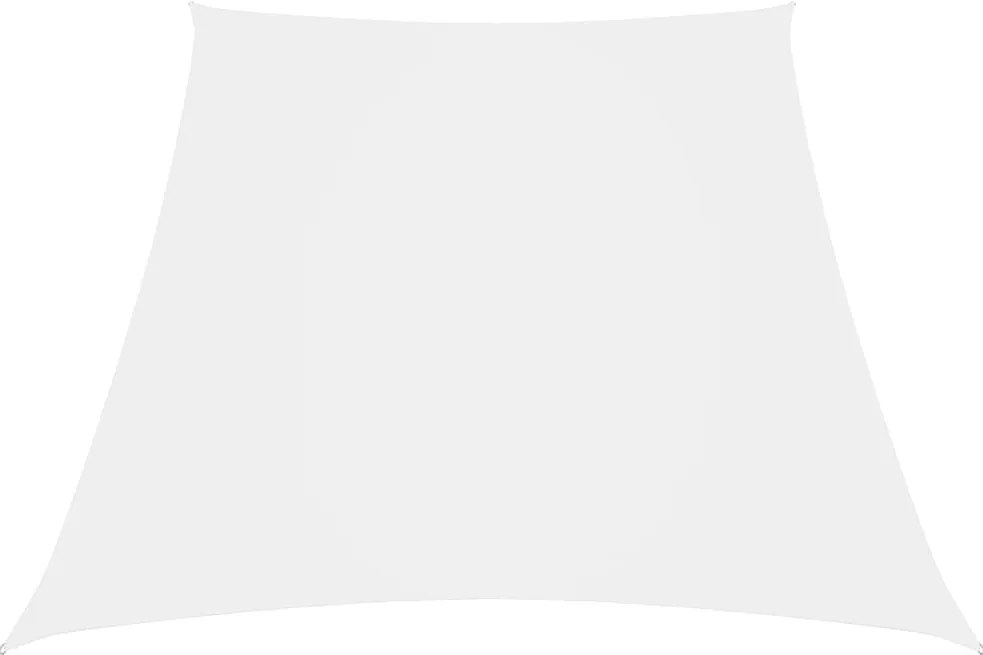 Para-sol estilo vela tecido oxford trapézio 3/5x4 m branco