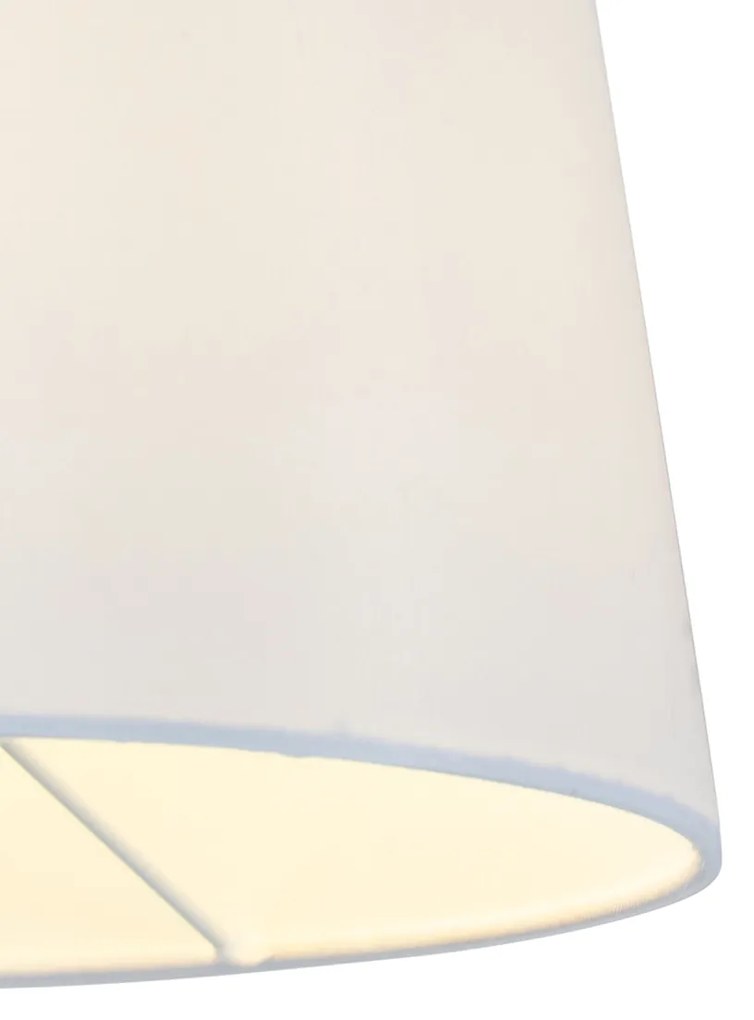 LED Candeeiro de parede inteligente bronze com abajur branco incl. Wifi A60 - Ladas Deluxe Moderno