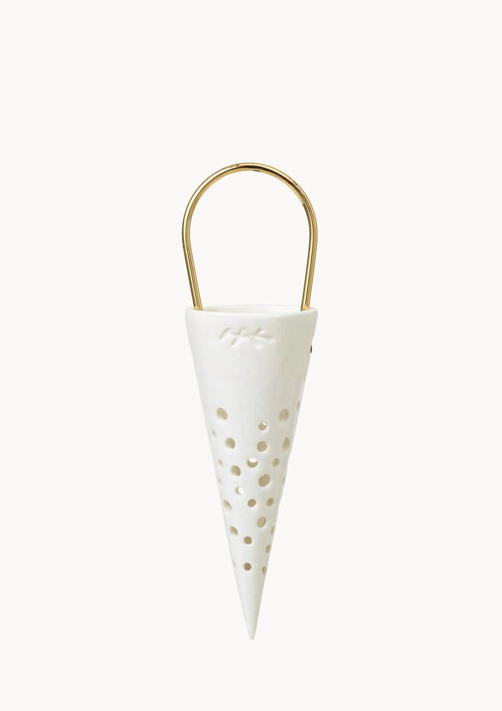 Cone de Natal em Fine Bone China artesanal Nobili