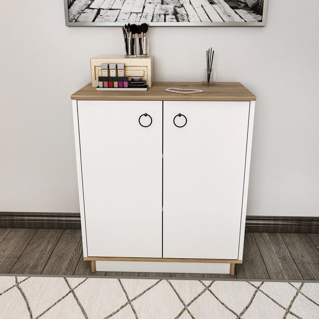 Console Nuanse – Branco Nogueira – 72x83,1x42 cm