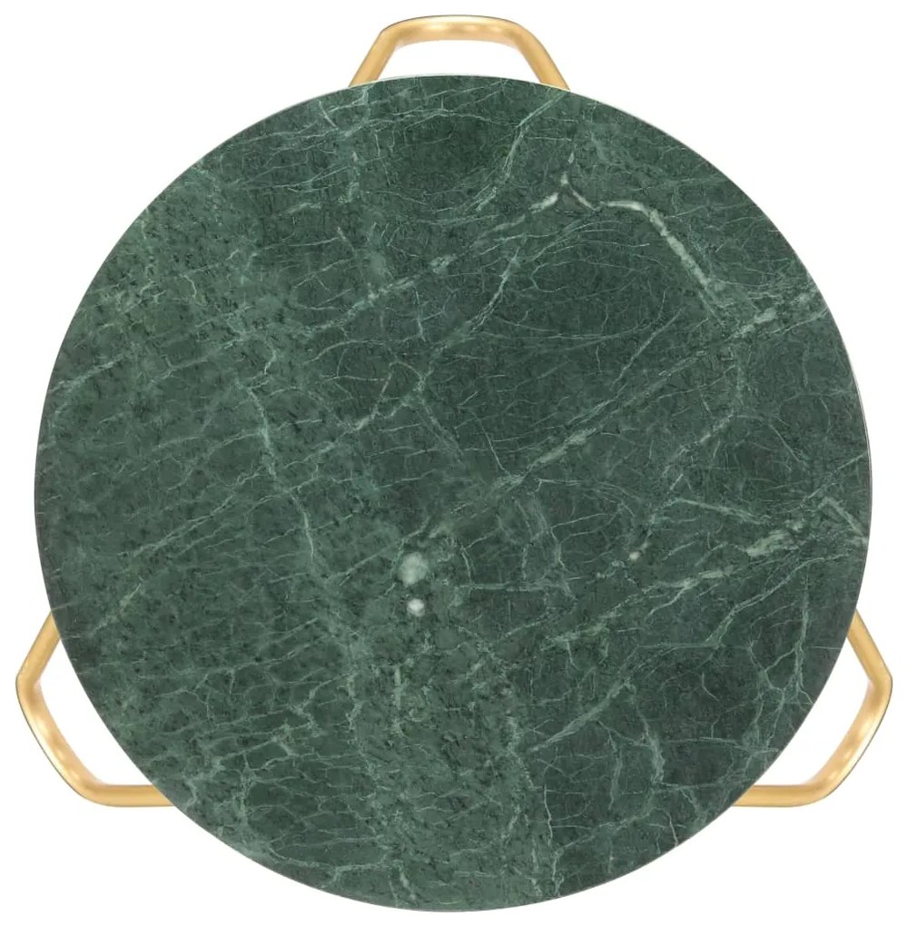 Mesa centro 65x65x42cm pedra genuína textura mármore verde