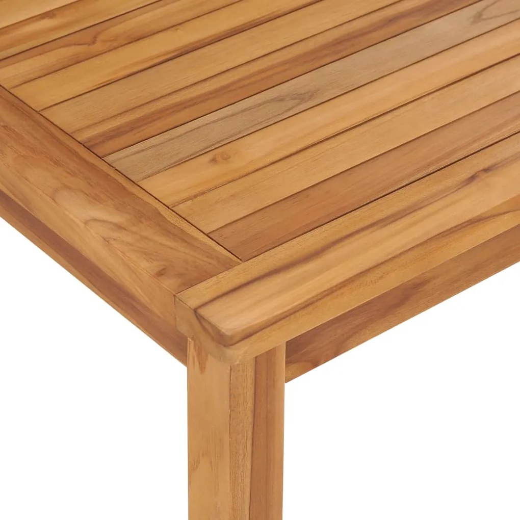 Mesa de jantar para jardim 120x70x77 cm madeira teca maciça