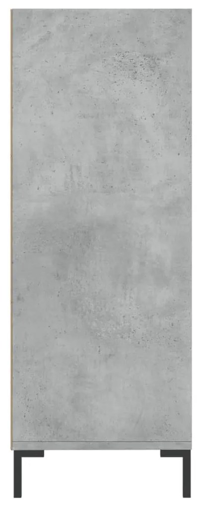 Estante 69,5x32,5x90 cm derivados de madeira cinzento cimento