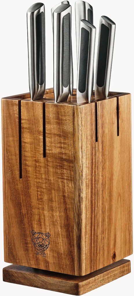 Facas de cozinha em bloco Loki Skagen, conjunto de 7