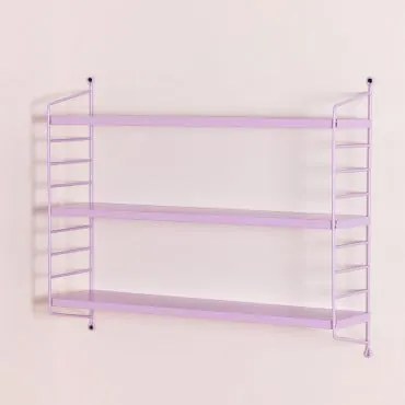 Estante Modular De Parede ↔︎60 Cm Em Aço Emine Lilás Lavanda - Sklum