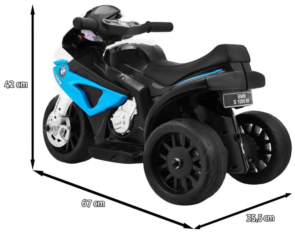 Mota elétrica para crianças 6V BMW S1000 RR MINI 1 a 3 anos Azul