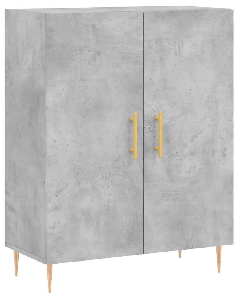 Armário alto 69,5x34x180 cm derivados de madeira cinza cimento